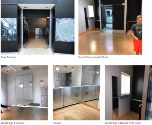 before photos of brain rider popup shop