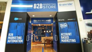 Outside views of the pop up shop